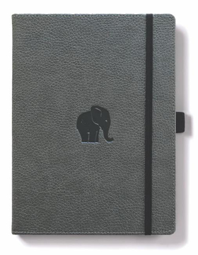 Bild på Dingbats* Wildlife A5+ Grey Elephant Notebook - Lined