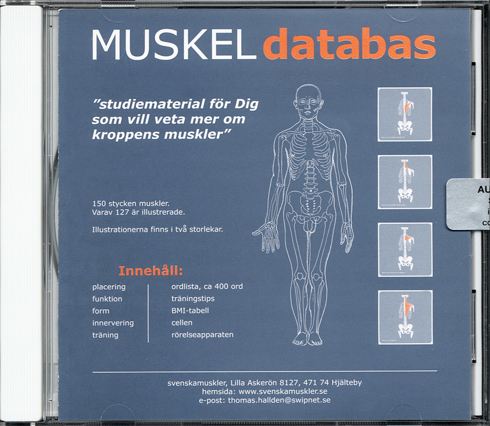 Bild på Muskeldatabas : studiematerial för dig som vill veta mer om kroppens muskler