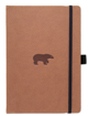 Bild på Dingbats* Wildlife A4+ Brown Bear Notebook - Graph