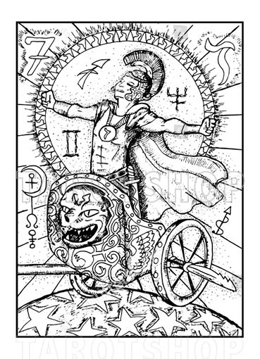 Bild på Engraved The Chariot (13x18 cm)