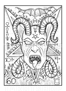 Bild på Engraved The Devil (13x18 cm)