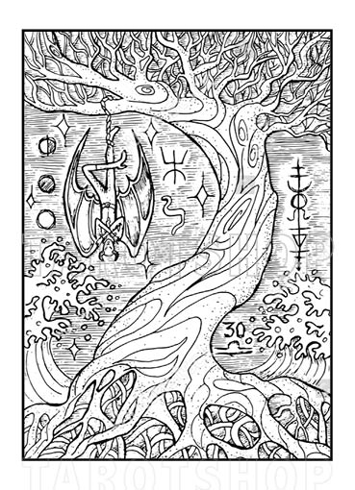 Bild på Engraved The Hanged Man (13x18 cm)
