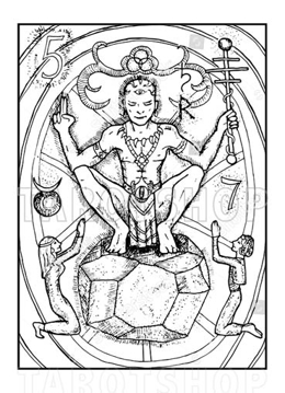 Bild på Engraved The Hierophant (13x18 cm)