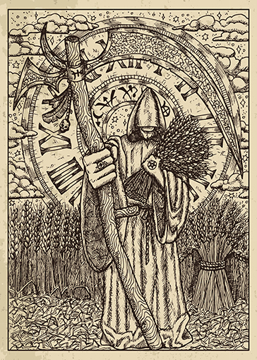 Bild på Lenormand Engraved Scythe (13x18)