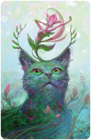 Bild på Spring (Fantasy Cats) Magnet