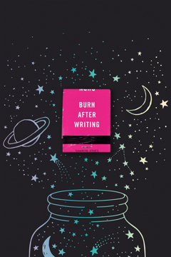 Bild på Burn After Writing (Magic Stars)