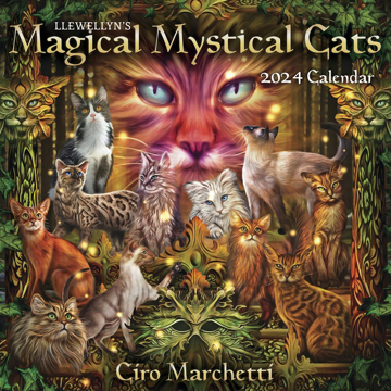 Bild på Llewellyn's 2024 Magical Mystical Cats Calendar