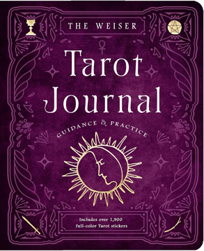 Bild på Weiser Tarot Journal: Guidance and Practice (includes over 1900 Tarot stickers, layflat binding)