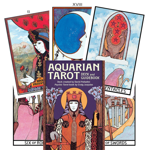 Bild på Aquarian Tarot Combination (Deck + Book "Psychic Tarot")