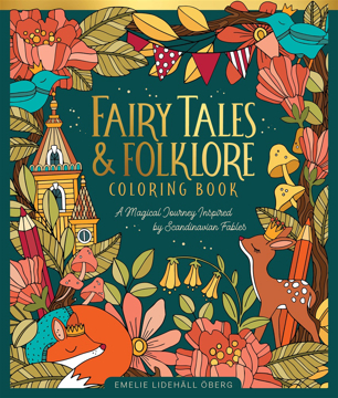 Bild på Fairy Tales & Folklore Coloring Book: A Magical Journey Inspired by Scandinavian Fables