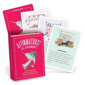 Bild på Affirmators! love & romance: 50 affirmation cards to help you help yourself