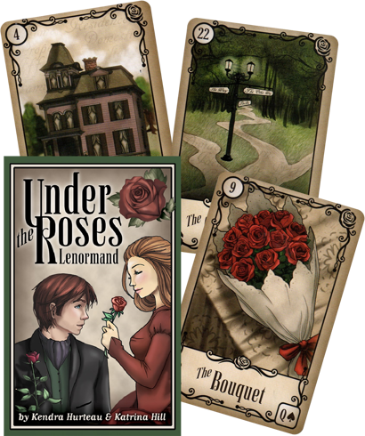 Bild på Under the Roses Lenormand (40-card deck & instruction booklet)