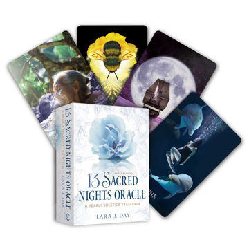 Bild på 13 Sacred Nights Oracle: A Yearly Solstice Tradition (A 52-Card Deck & Guidebook)