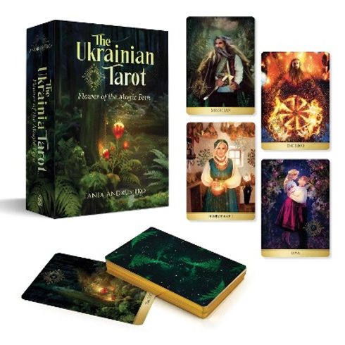 Bild på The Ukrainian Tarot: Flower of the Magic Fern (Tarot Kit Box Set with 78 Cards and Guide Book)