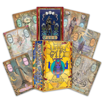 Bild på Anubis’ Gift Oracle: Egyptian Wisdom for the Modern Seeker (50 Full-Color Cards and 306-Page Full-Color Guidebook)