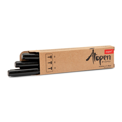 Bild på Dingbats* 3-pack Atopen Fineliner - 0.5 mm Black