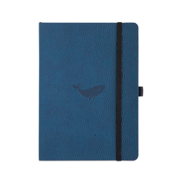 Bild på Dingbats* Wildlife Soft Cover A5 Dotted Blue Whale Notebook