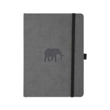 Bild på Dingbats* Wildlife Soft Cover A5 Lined - Grey Elephant Notebook