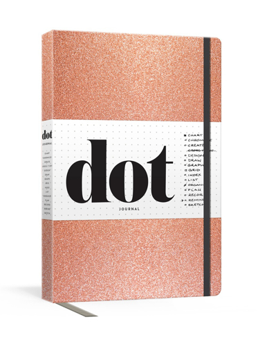 Bild på Dot Journal (Rose Gold): A dotted, blank journal for list-making, journaling, goal-setting: 256 pages with elastic closure and ribbon marker