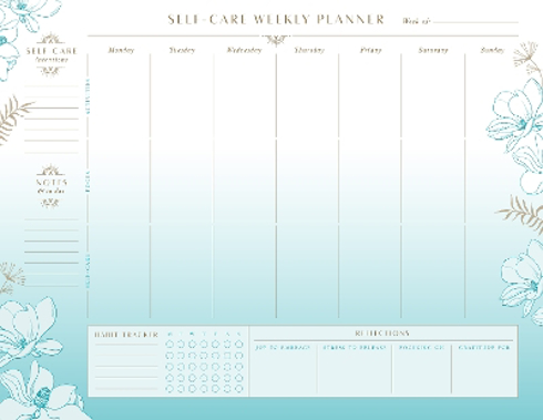 Bild på Self-Care Weekly Planner Notepad